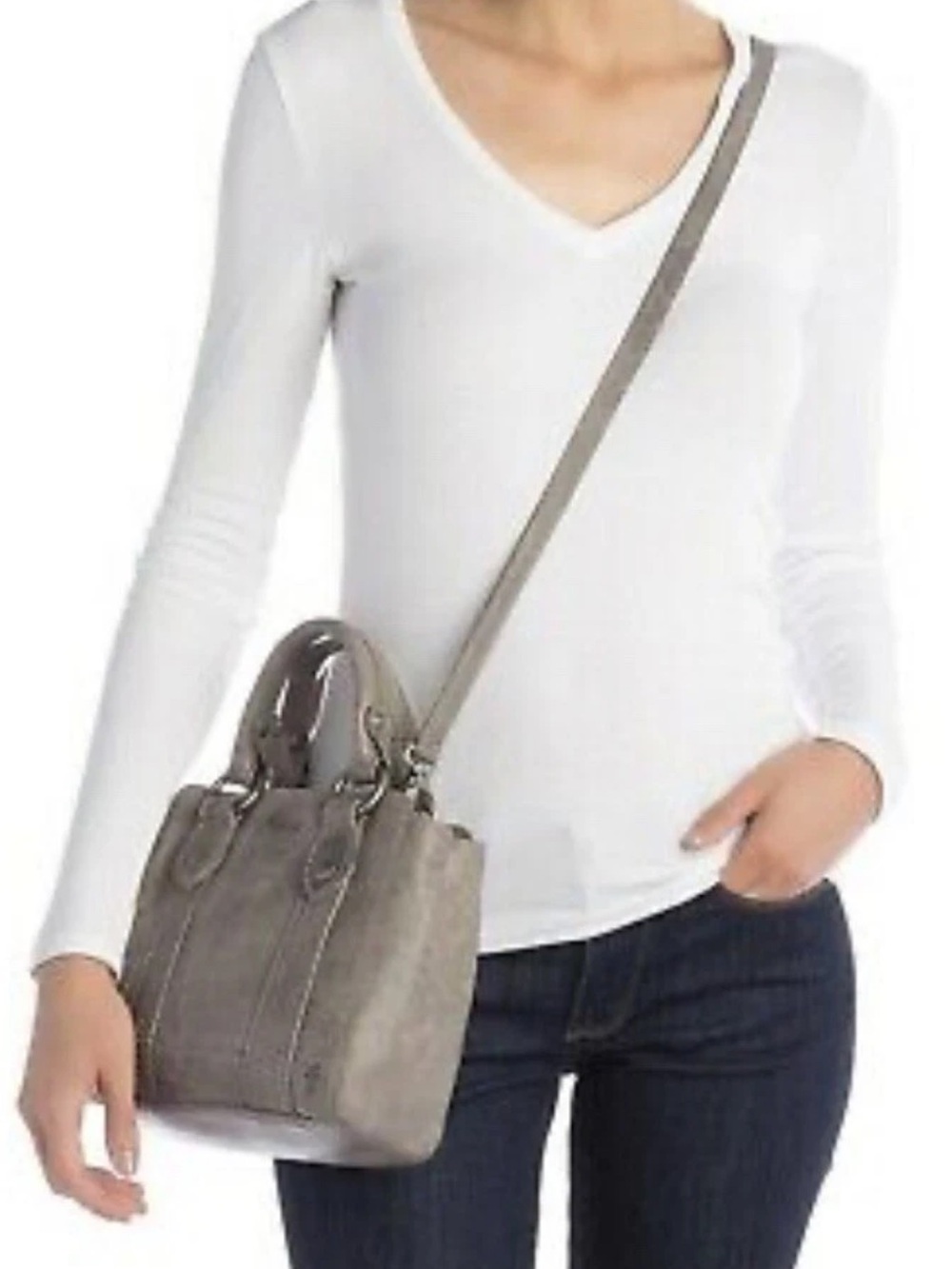 Frye Metallic Bronze Mini Satchel